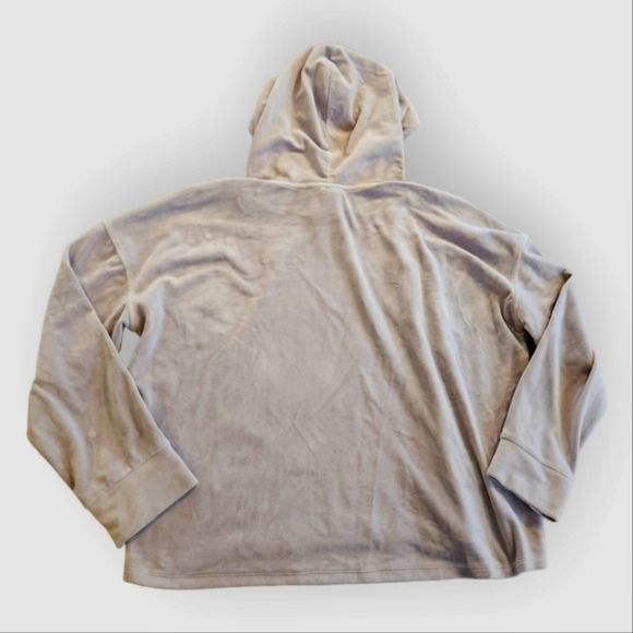 Dkny Lilac Velour Hoodie Large - Picture 3 of 7